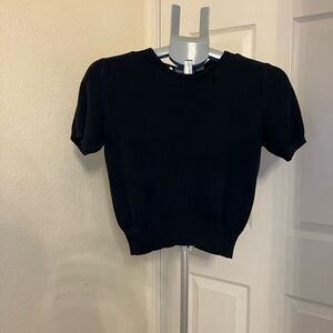Classic Black Crew Neck Sweater